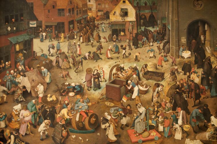 Le combat de carnaval et de carême pieter brueghel l'ancien edit