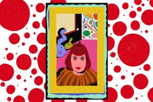 Illustration of Yayoi Kusama by Elle Shivers