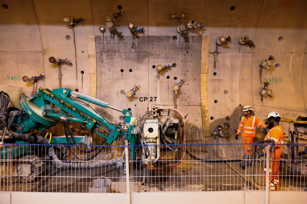 Grouting Building connections between the HS2 Chiltern tunnels