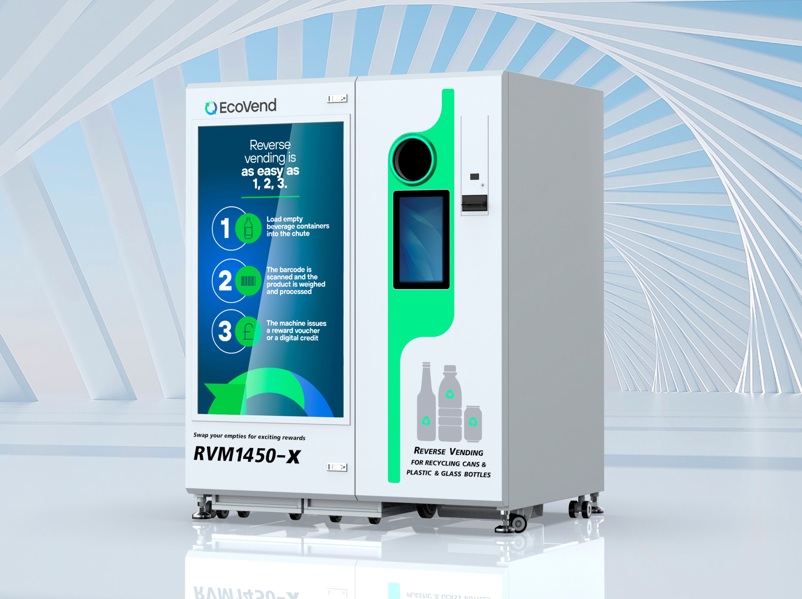 Faster reverse vending machine for busy environments MRW