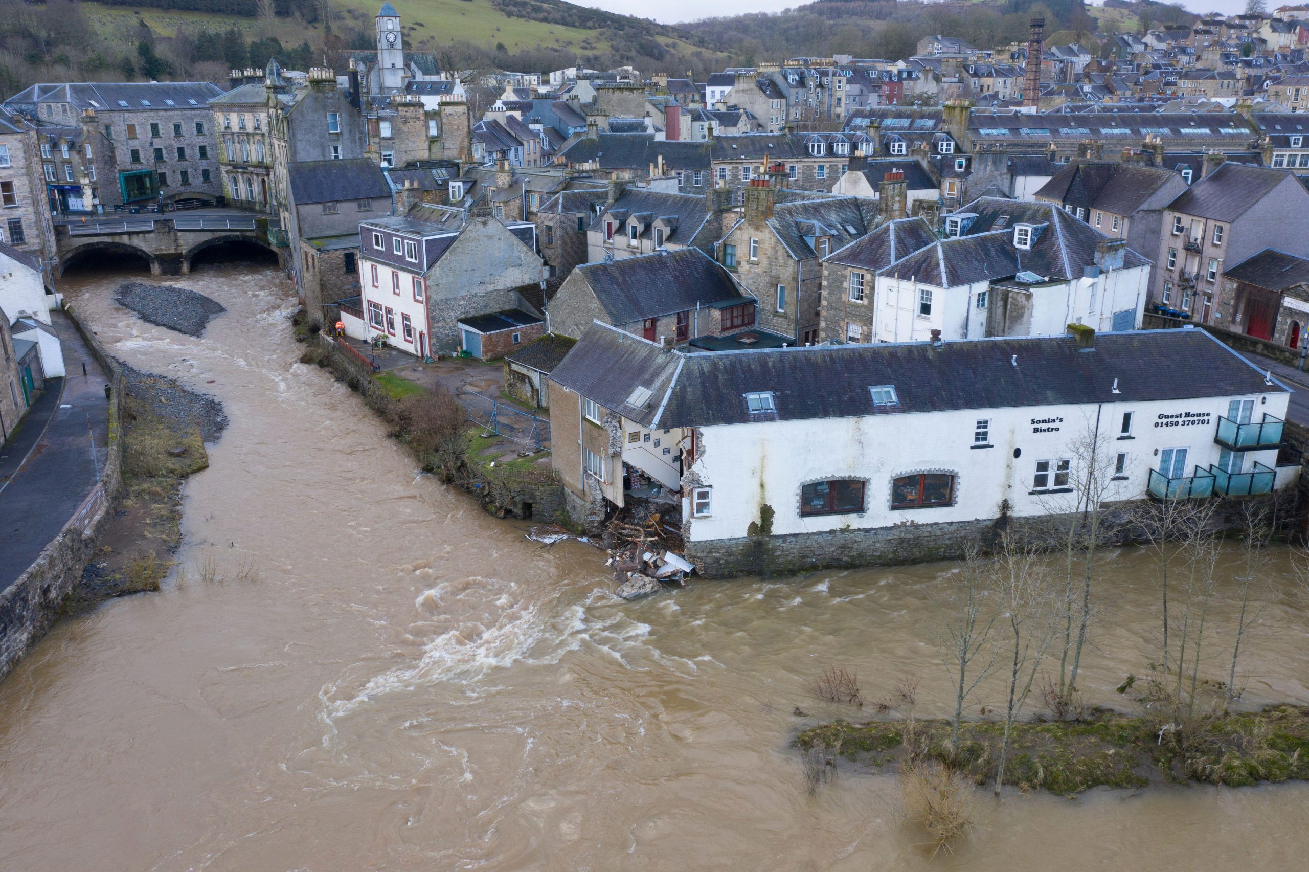Hawick's £88M flood works see partial house demolition New Civil Engineer
