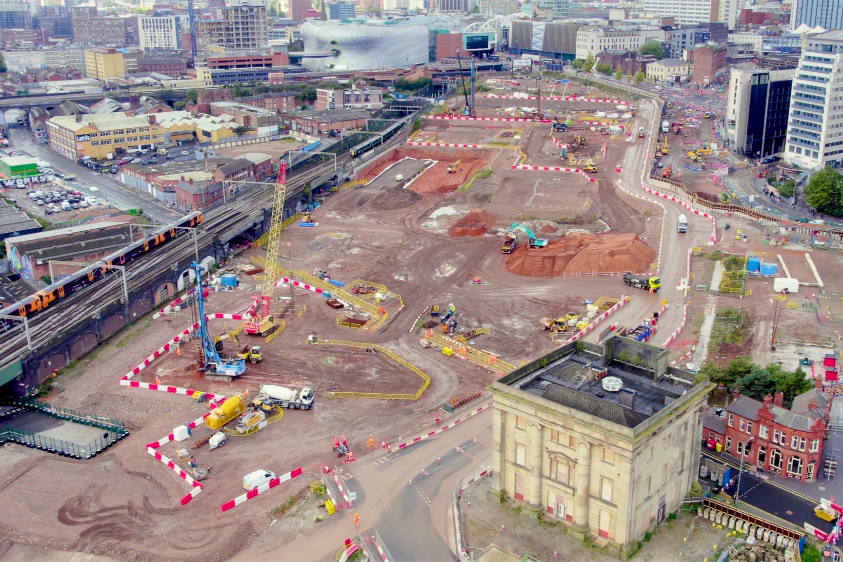 HS2 Piling works commence at Birmingham Curzon Street station New